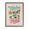 Stupell Industries Kitchen Heart & Home Framed Giclee Textured Wall Art